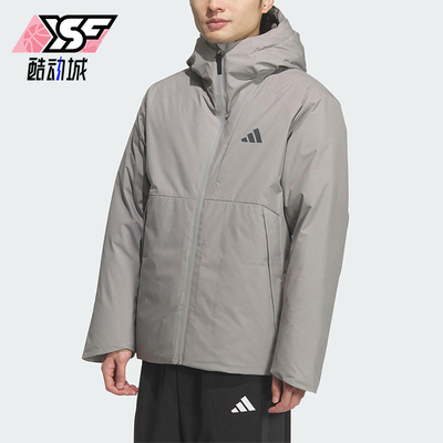 Adidas/阿迪达斯正品TECH DOWN JKT男士运动保暖连帽羽绒服KQ5503