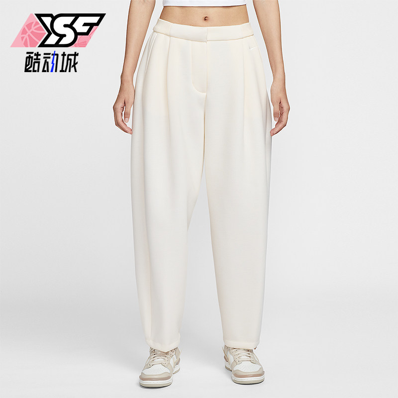 Nike/耐克正品NSW MOD FLC PANT女士刺绣宽松运动长裤HV1965-110