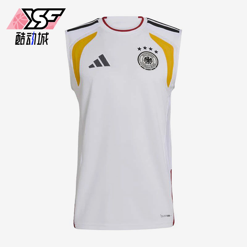 Adidas/阿迪达斯正品男球衣训练衣无袖经典德国队运动T恤JZ4604