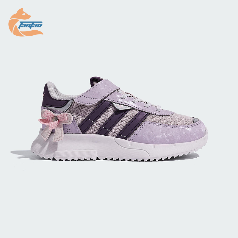 Adidas/阿迪达斯正品三叶草小童休闲魔术贴耐磨经典运动鞋KJ7598