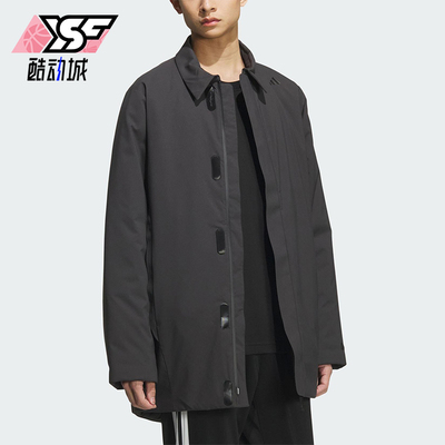 Adidas/阿迪达斯正品2025秋季款男士日常保暖中长款棉服KC2518