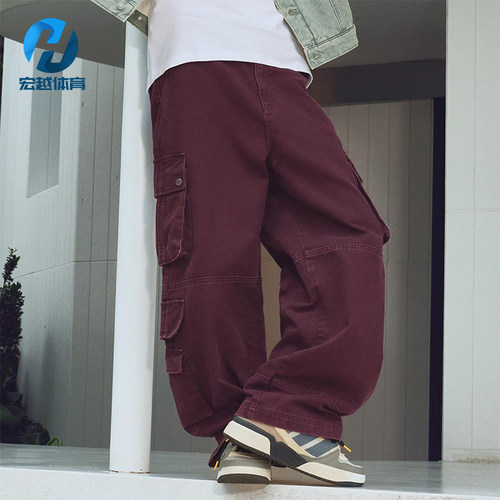 Adidas/阿迪达斯正品三叶草男士经典潮流休闲宽松梭织长裤IA7507