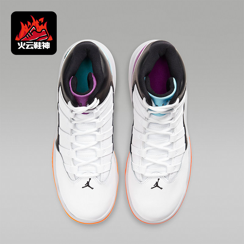 Nike/耐克正品JORDAN GS女子大童耐磨高帮气垫篮球鞋AQ9214-102