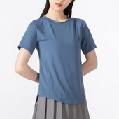 安德玛正品 运动女士时尚 轻盈柔软训练圆领短袖 T恤1368178 470