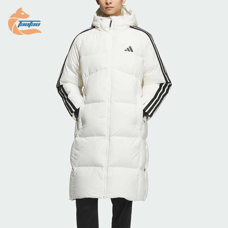 Adidas/阿迪达斯正品2025秋季款男士日常保暖长款羽绒服KC2497