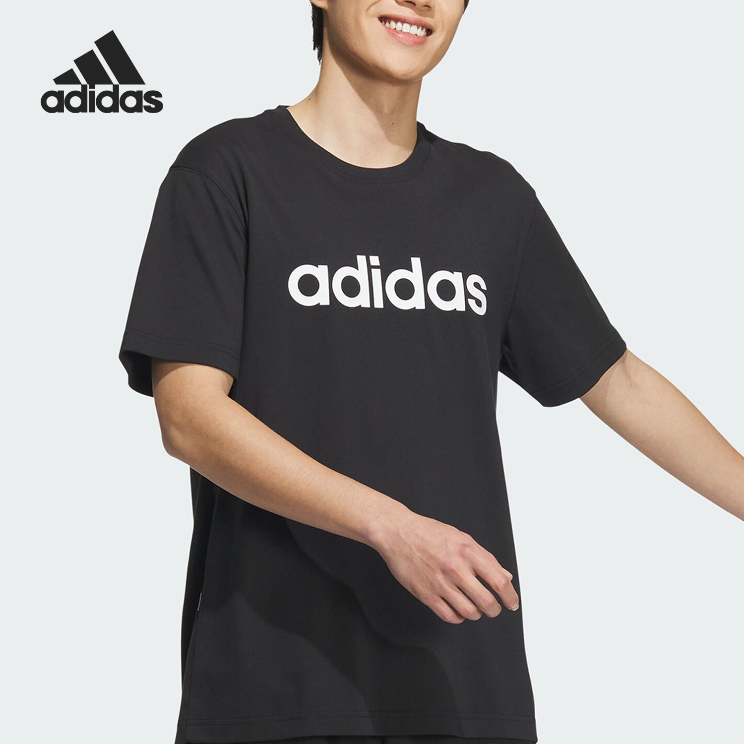Adidas/阿迪达斯正品M DRY HBR TEE男士圆领简约短袖JF3218