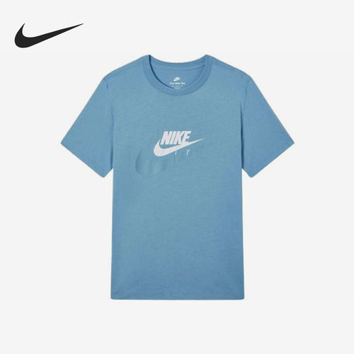 Nike耐克正品男款SS22多字母Logo圆领休闲短袖T恤DR0998-424