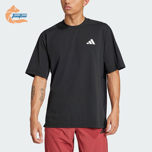 Adidas/阿迪达斯正品夏季新款男士宽松训练运动透气短袖JC5260