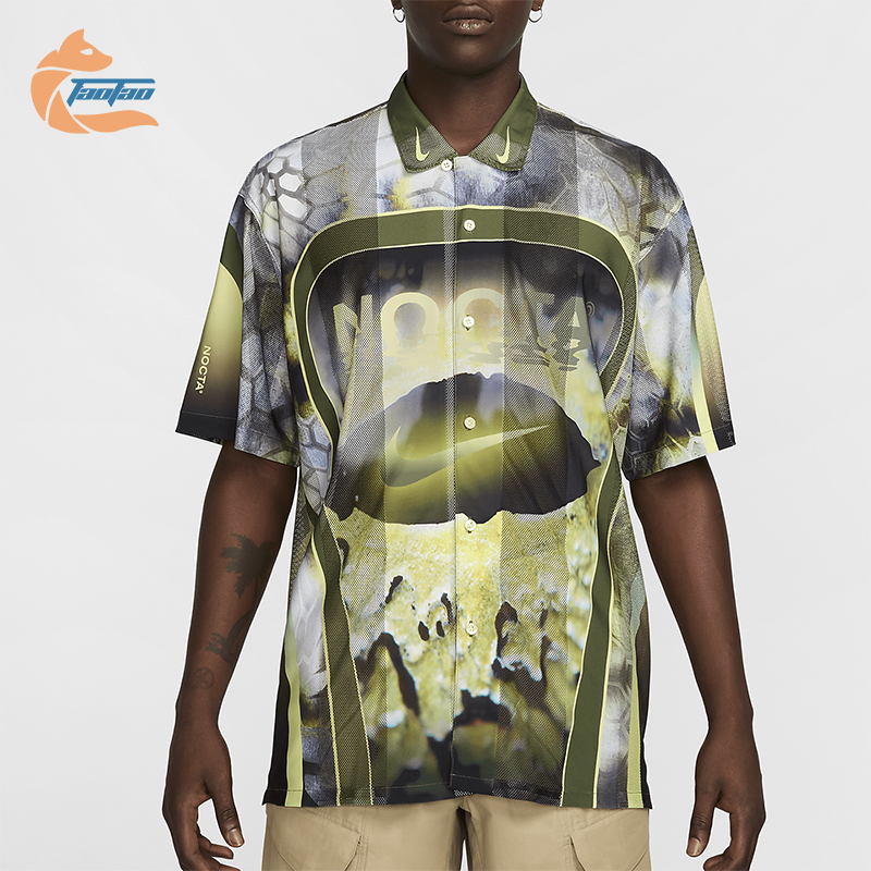 Nike/耐克正品Nocta男士休闲复古潮流运动短袖衬衫T恤FV1939-378