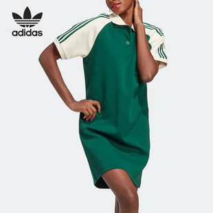 连衣裙 三叶草女子休闲运动短袖 IC5225 阿迪达斯正品 Adidas