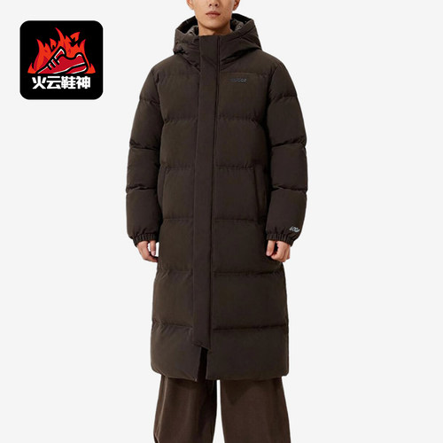 Adidas/阿迪达斯正品新款男羽绒服连帽长款经典保暖外套KC2163