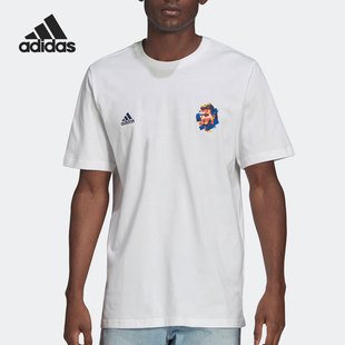 男子运动足球短袖 Adidas 新款 当季 T恤HC4155 阿迪达斯正品