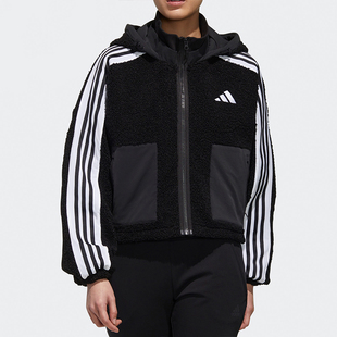 女子 URBAN BOA Adidas 针织外套 秋季 SHORT GM1426 阿迪达斯正品