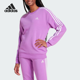 Adidas/阿迪达斯2025女士运动抓绒圆领日常经典卫衣IY1710