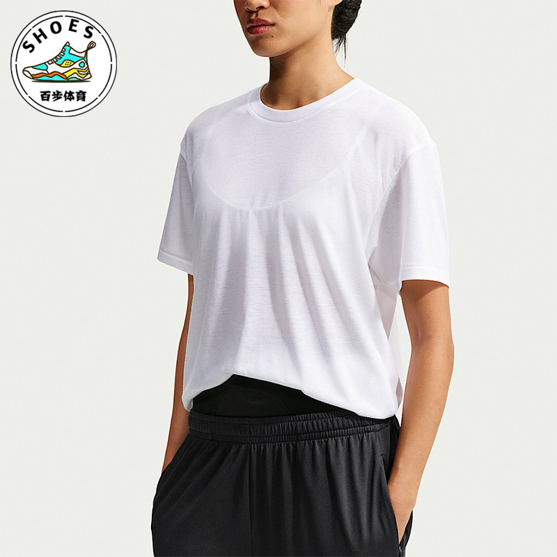 Nike/耐克正品新款女士透气吸汗圆领宽松短袖T恤IW1149-125