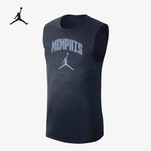 Nike/耐克正品JORDAN男士无袖运动针织透气背心HV4748-419