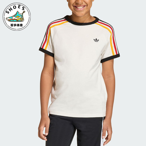 Adidas/阿迪达斯正品三叶草3STRIPEST-SHIRT经典短袖T恤KQ8369