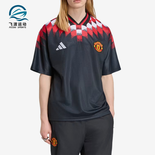 Adidas/阿迪达斯正品男士复古足球休闲文化运动短袖T恤KH4804