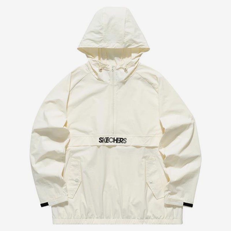 Skechers/斯凯奇正品当季新款男子连帽梭织风衣外套上衣