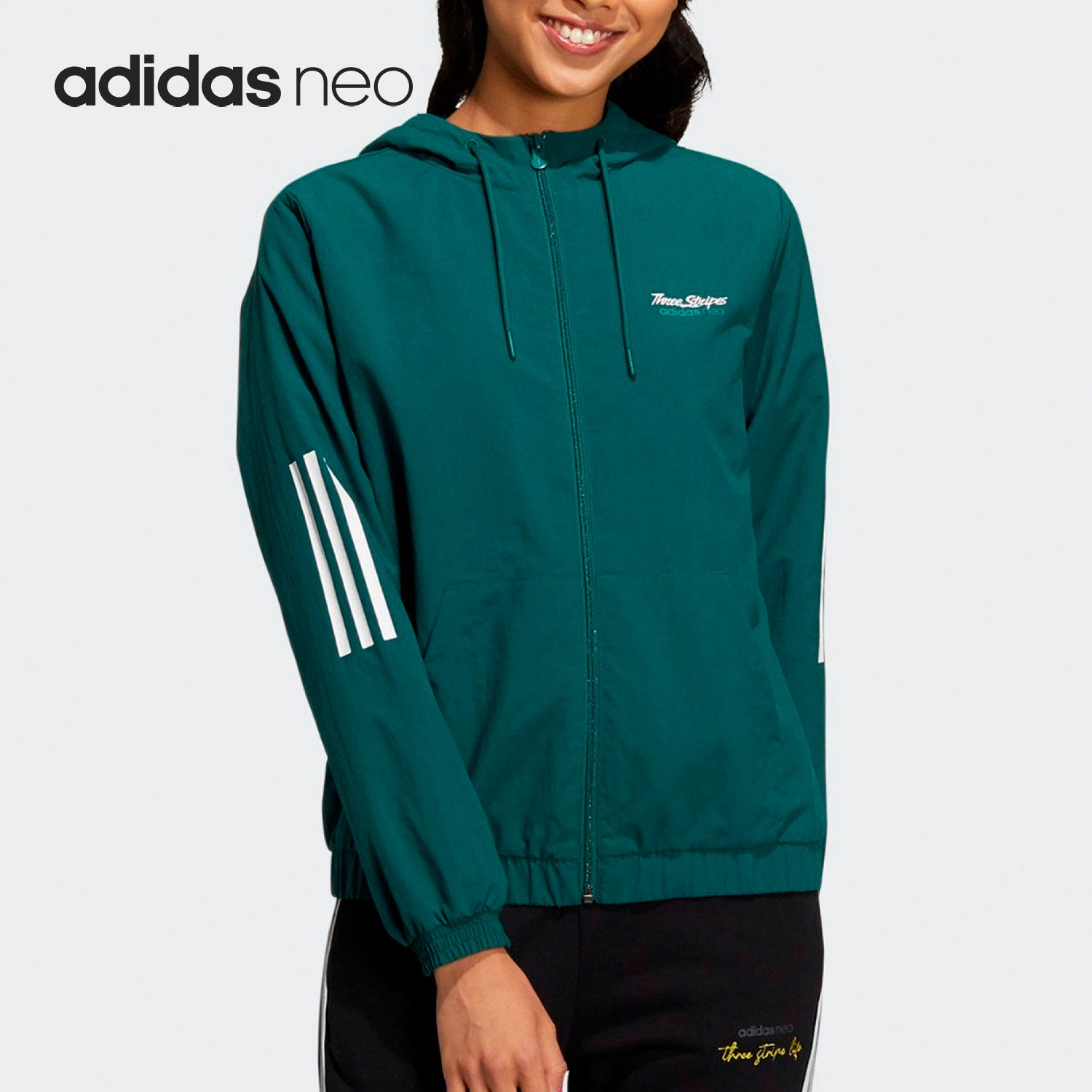 Adidas/阿迪达斯正品Neo 秋冬款女子连帽夹克外套H58034,运动服/休闲服装,运动茄克/外套,淘宝优惠券,粉丝福利购,淘宝优惠卷
