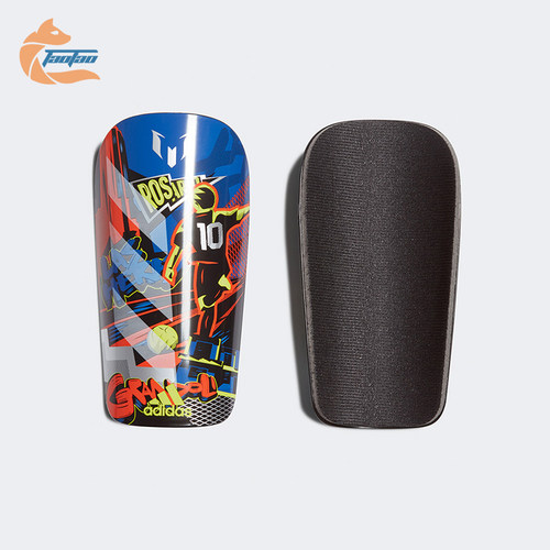 Adidas/阿迪达斯正品MESSI SG CLB大童经典足球运动护腿板FS0309