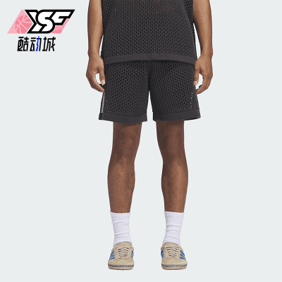 Adidas/阿迪达斯正品CrochetShorts新款男经典碳黑色短裤JF4273