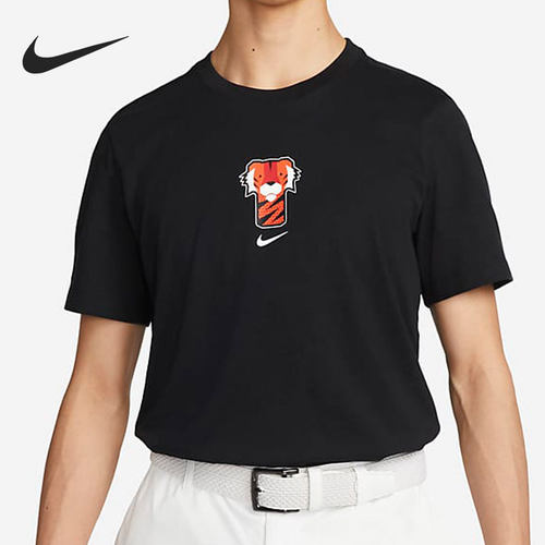 Nike/耐克正品IGER WOODS男子圆领时尚跑步短袖DR7722-100