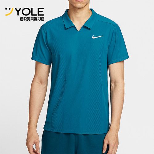 Nike/耐克正品NikeCourtSlamDri-FITADV网球经典POLO衫HM6753-301