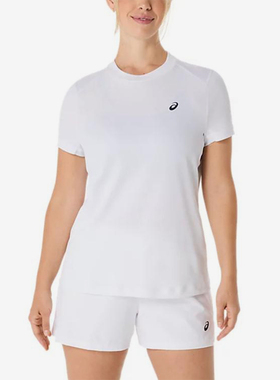 Asics/亚瑟士正品夏季新款女子网球训练短袖T恤2042A371-100