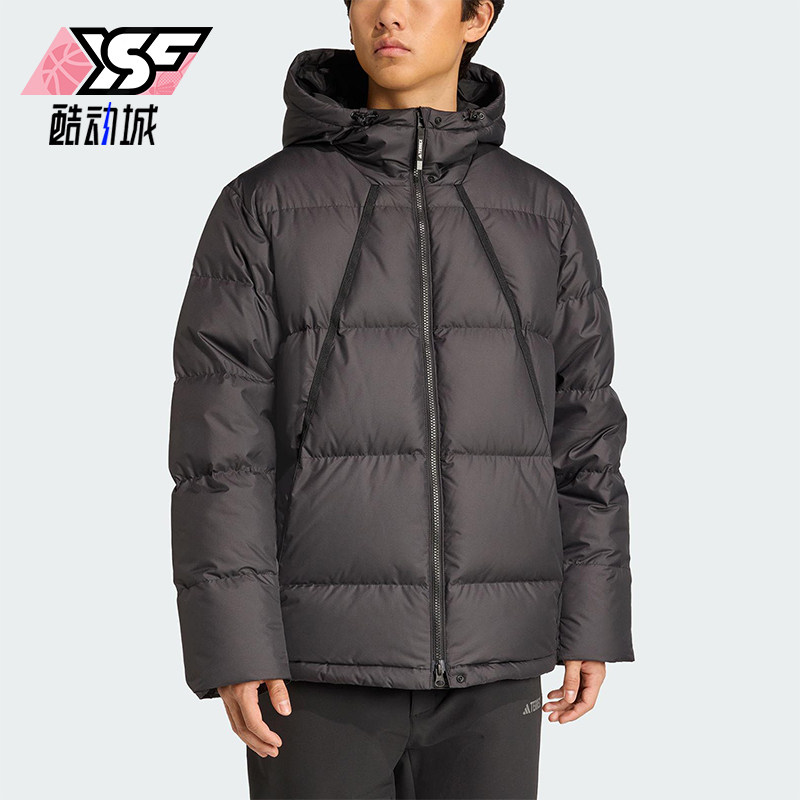 Adidas/阿迪达斯正品GOOSE DOWN JACKET男士休闲防风羽绒服JV6210