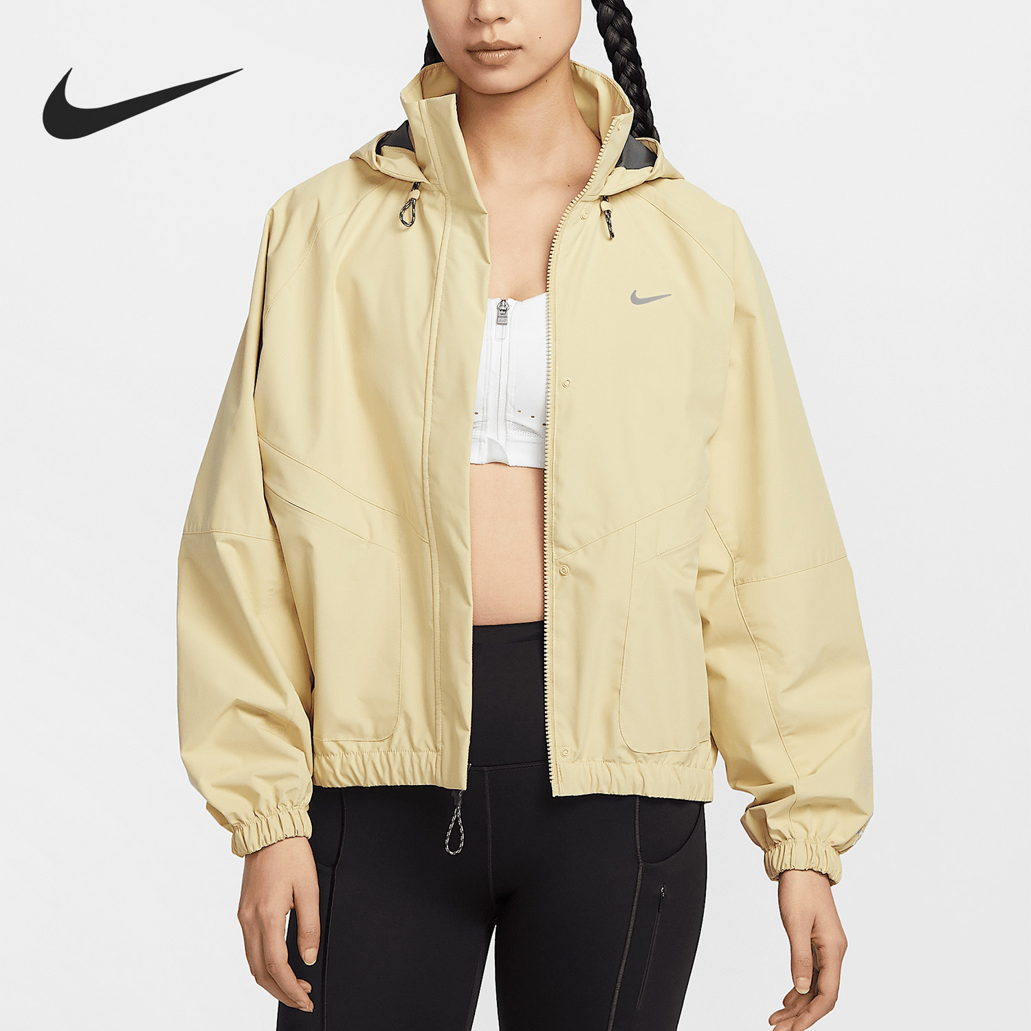 Nike/耐克正品2025春季女士训练连帽防晒户外外套HV4876-783