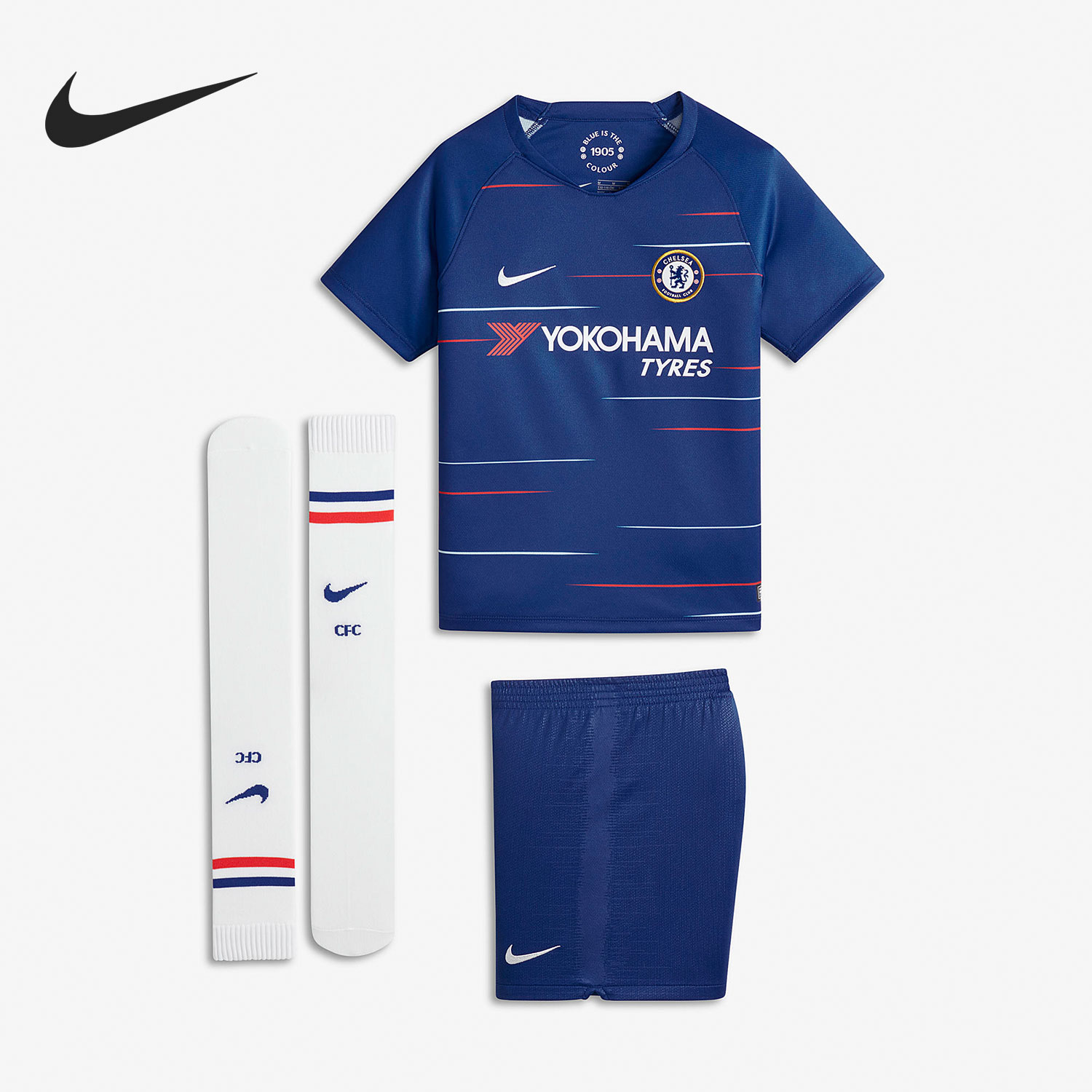 Nike/耐克正品儿童运动休闲舒适透气足球服装套装 919318-496