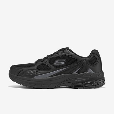 Skechers斯凯奇正品ORBITAL男款绑带日常通勤跑步鞋8790349-BBK