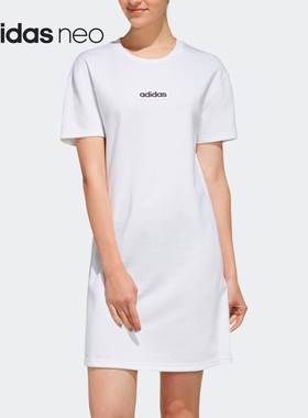 Adidas/阿迪达斯正品neo W C+ DRSS 女子短袖运动连衣裙 EI4704