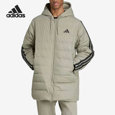 Adidas/阿迪达斯正品冬季男士宽松经典保暖休闲连帽羽绒服JM4062