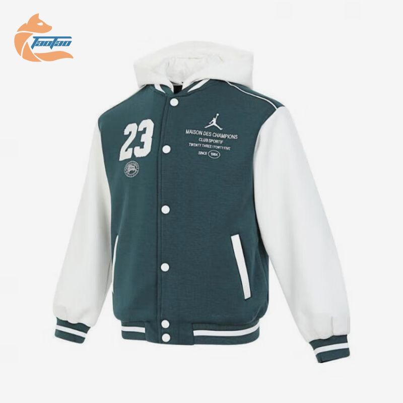 Nike/耐克正品JORDAN大童单排扣针织经典夹克外套JD2432049GS-001