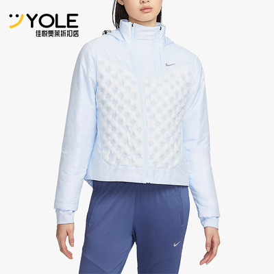 Nike/耐克正品新款女士轻薄款运动经典健身连帽羽绒服FB7604-423