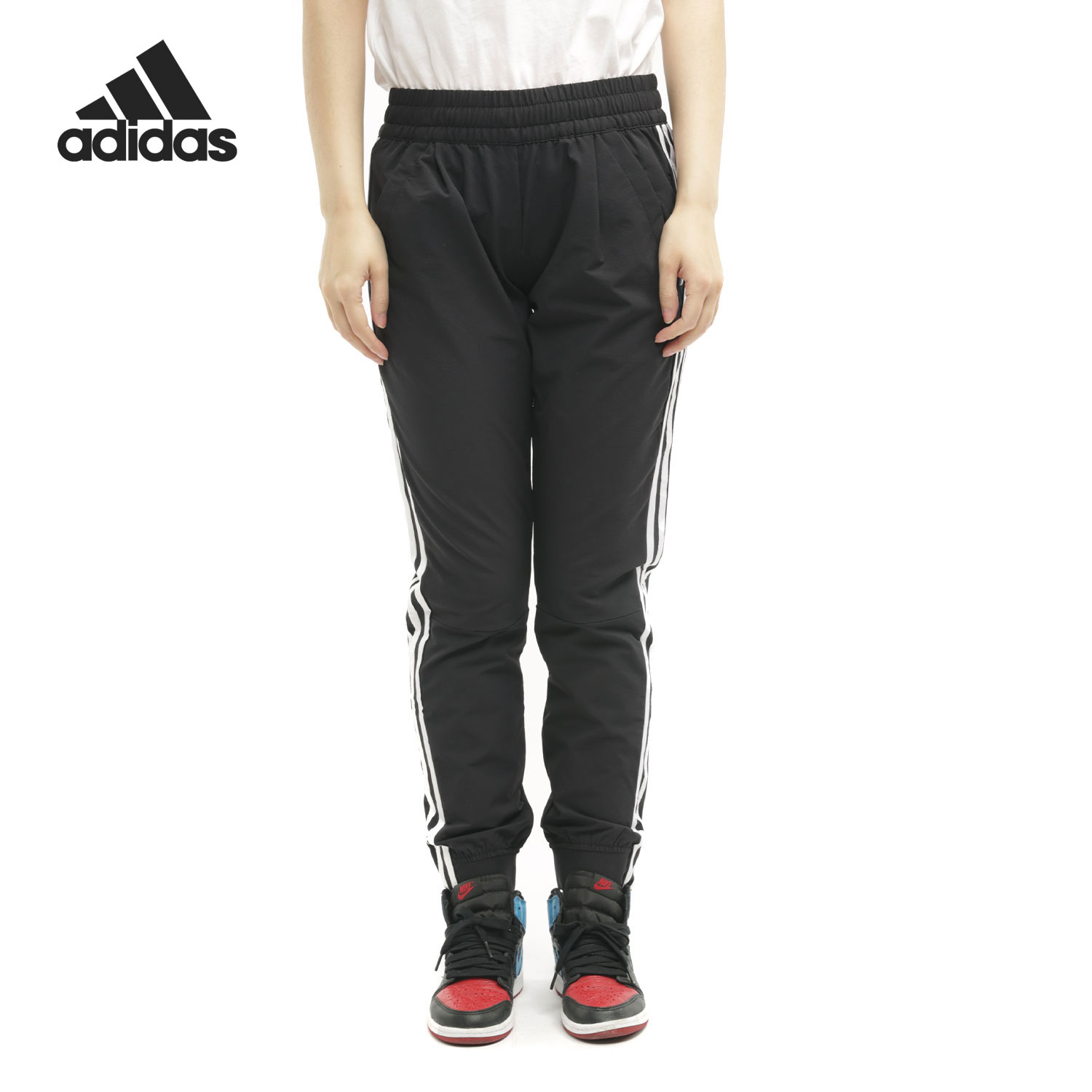 adidas正品女子透气收口休闲长裤