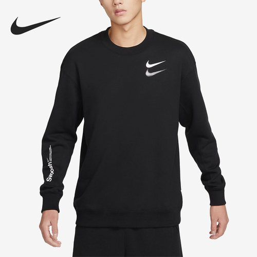 Nike/耐克正品Sportswear Swoosh男子圆领休闲卫衣FB1911-010
