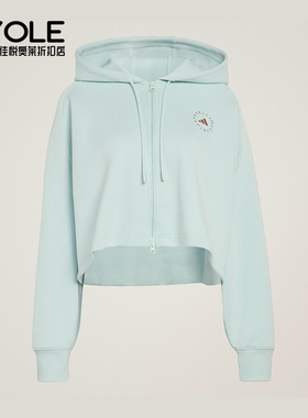 Adidas/阿迪达斯正品SMC新款女浅蓝色运动生活经典夹克外套JZ0655