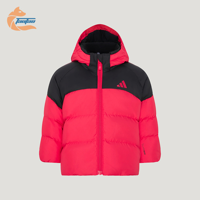 Adidas/阿迪达斯正品婴童拒水防风长袖保暖羽绒服外套KX6581