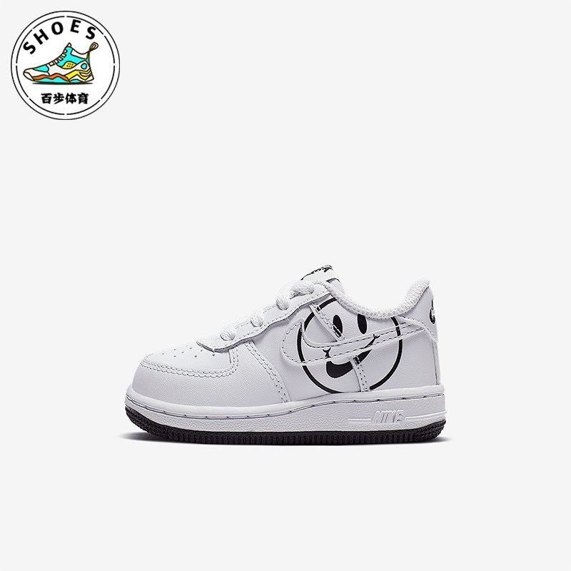 Nike/耐克正品FORCE 1 LV8 2婴童图案轻便休闲板鞋BQ8275-100