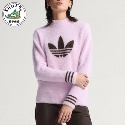 Adidas/阿迪达斯正品三叶草女士运动保暖针织休闲套头衫JN9747