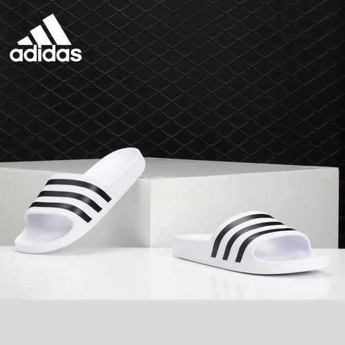 Adidas/阿迪达斯正品ADILETTE AQUA 男女三条纹游泳拖鞋 F35539