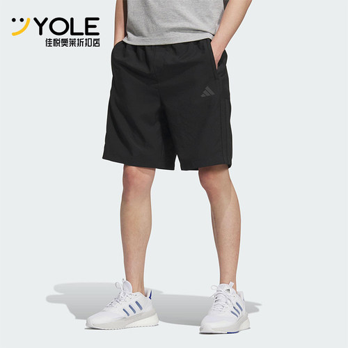 Adidas/阿迪达斯正品2025夏季款男士日常经典梭织运动短裤KC2881