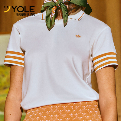 Adidas/阿迪达斯正品三叶草女士运动时尚简约短袖POLO衫KB9214