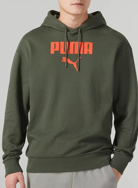 Puma/彪马正品新款男女宽松字母印花跑步训练卫衣536398-64