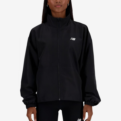 New Balance/NB正品2025新款女子简约透气立领夹克外套WJ41500-BK