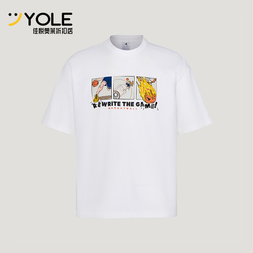 Adidas/阿迪达斯正品Y-3BASKETBALGFXT-SHIRT经典短袖T恤KY3341