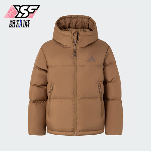 阿迪达斯女士复古户外保暖羽绒服